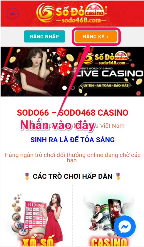 SODO66 - ĐĂNG KÝ TÀI KHOẢN