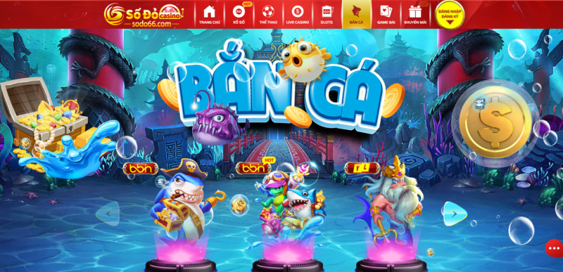 Chơi game bắn cá