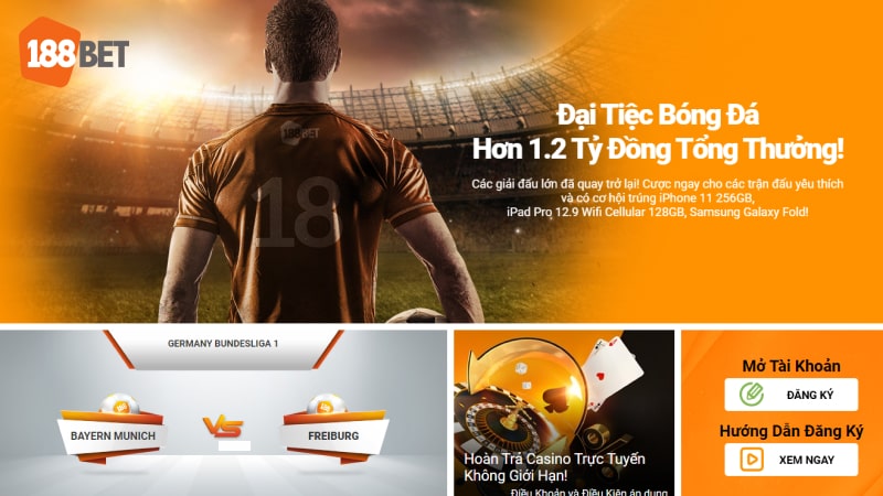 188BET trang cá cược uy tín