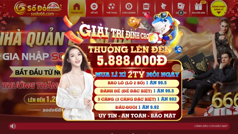 Sodo Casino trang cá cược uy tín